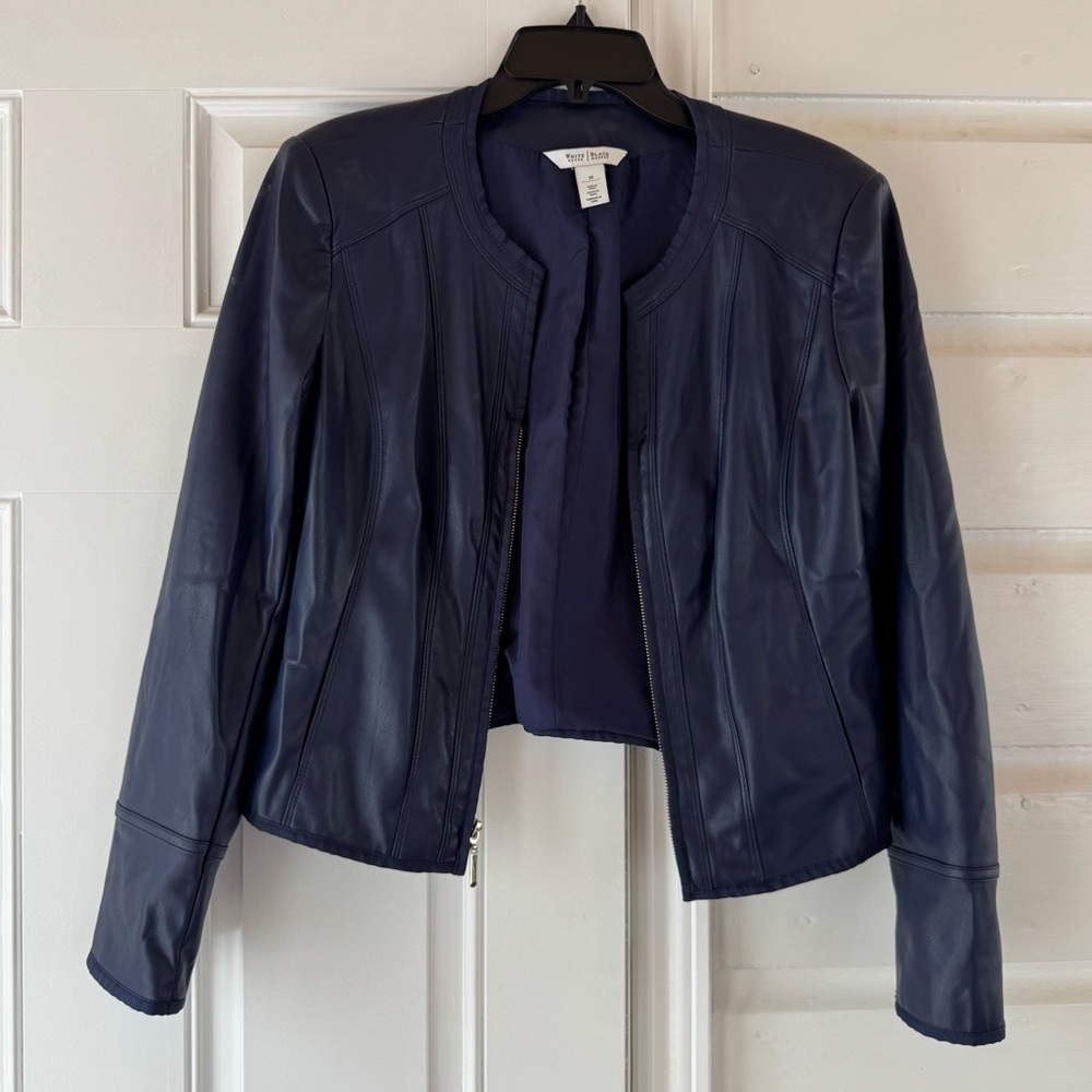 White House Black Market Blue Jacket- size 10